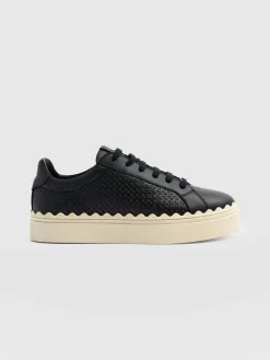 Online Saint and Sofia Brook Scallop Sneaker - Black