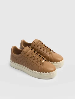 Outlet Saint and Sofia Brook Scallop Sneaker - Tan
