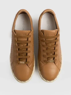 Outlet Saint and Sofia Brook Scallop Sneaker - Tan