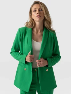 Hot Saint and Sofia Cambridge Blazer - Emerald Green