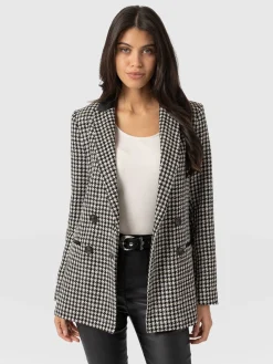 Discount Saint and Sofia Cambridge Blazer - Houndstooth