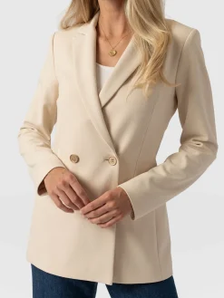 Online Saint and Sofia Cambridge Blazer Crepe - Beige