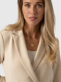 Online Saint and Sofia Cambridge Blazer Crepe - Beige