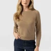 Discount Saint and Sofia Cambridge Cashmere Jumper - Beige