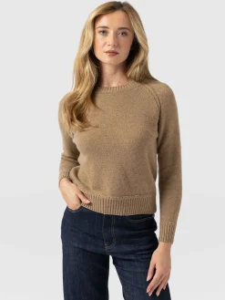 Discount Saint and Sofia Cambridge Cashmere Jumper - Beige
