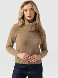 Discount Saint and Sofia Cambridge Cashmere Jumper - Beige