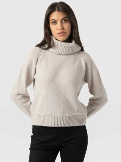 Discount Saint and Sofia Cambridge Cashmere Sweater - Cream