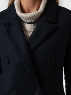 Best Saint and Sofia Cambridge Coat - Navy Chevron