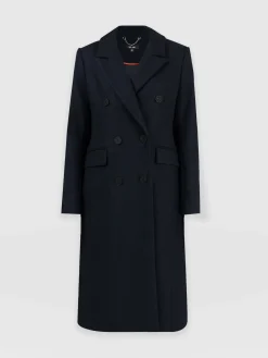 Best Saint and Sofia Cambridge Coat - Navy Chevron
