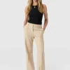 Clearance Saint and Sofia Cambridge Tailored Wide Leg Pant - Beige