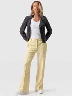 Online Saint and Sofia Cambridge Tailored Wide Leg Pant - Yellow