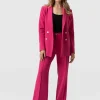 Online Saint and Sofia Cambridge Tailored Wide Leg Pant - Hot Pink