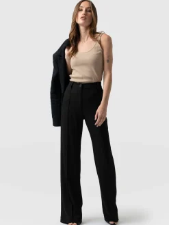 Best Saint and Sofia Cambridge Tailored Wide Leg Pant - Black