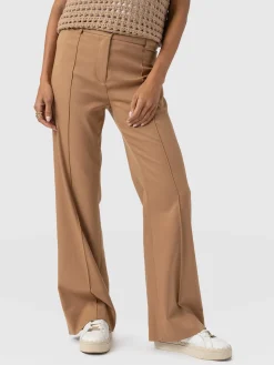 Outlet Saint and Sofia Cambridge Tailored Wide Leg Pant - Camel