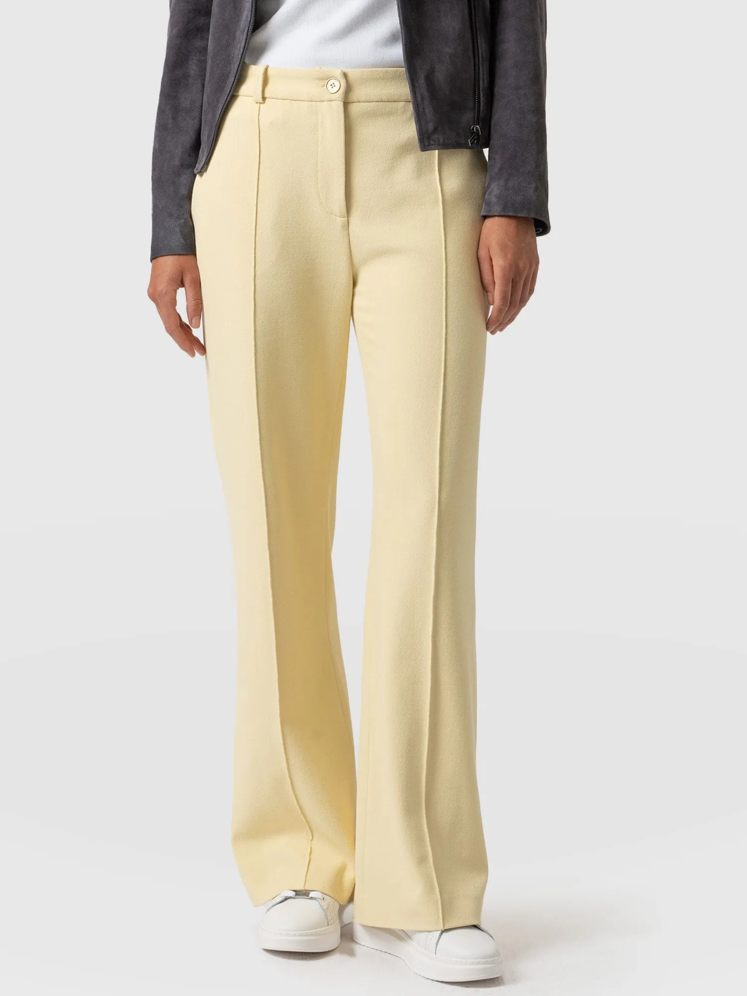 Online Saint and Sofia Cambridge Tailored Wide Leg Pant - Yellow