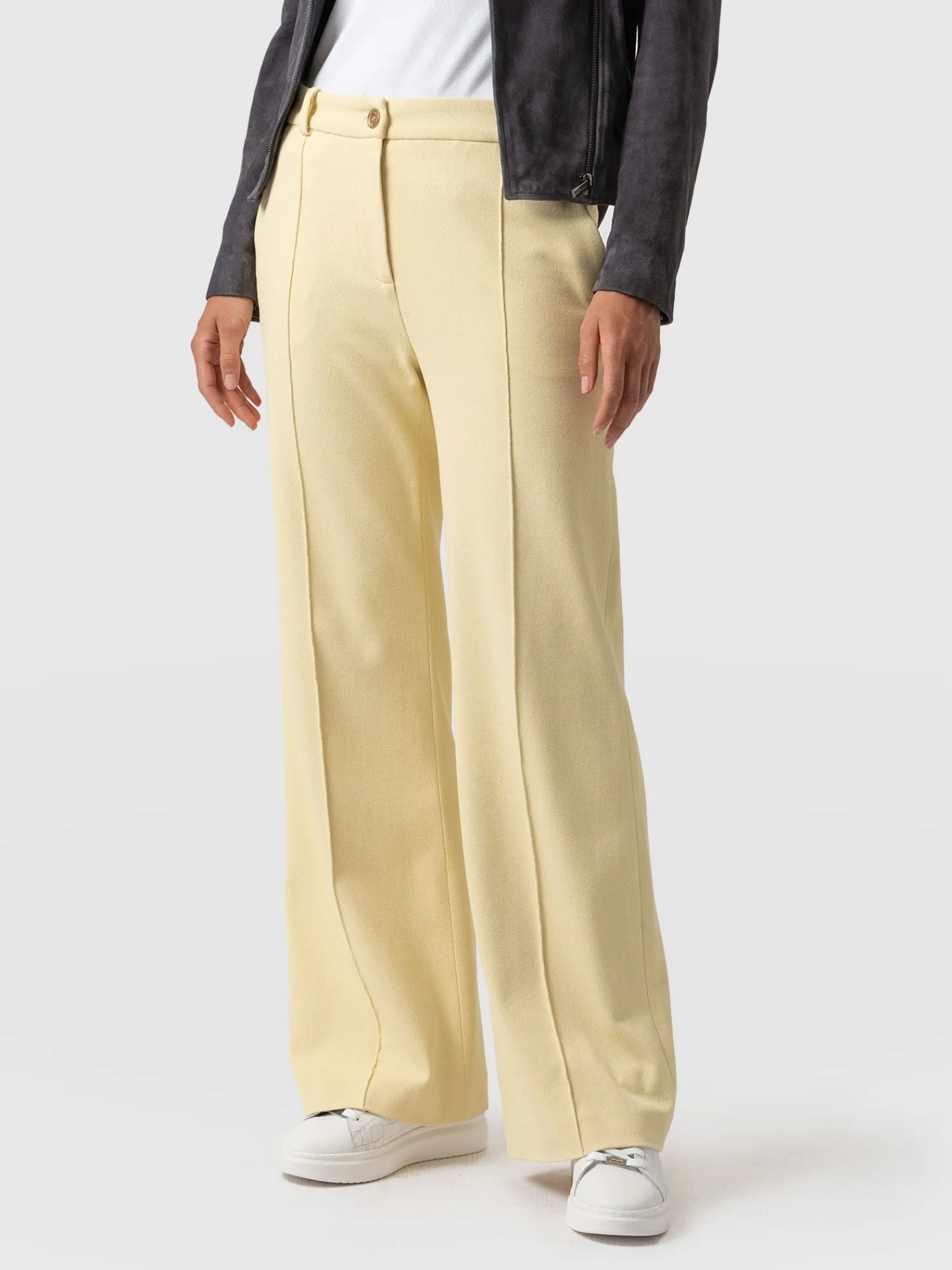 Online Saint and Sofia Cambridge Tailored Wide Leg Pant - Yellow