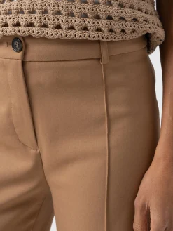 Outlet Saint and Sofia Cambridge Tailored Wide Leg Pant - Camel