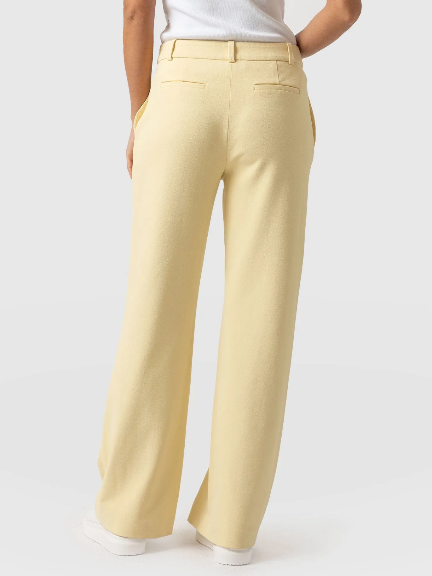 Online Saint and Sofia Cambridge Tailored Wide Leg Pant - Yellow