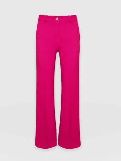 Online Saint and Sofia Cambridge Tailored Wide Leg Pant - Hot Pink