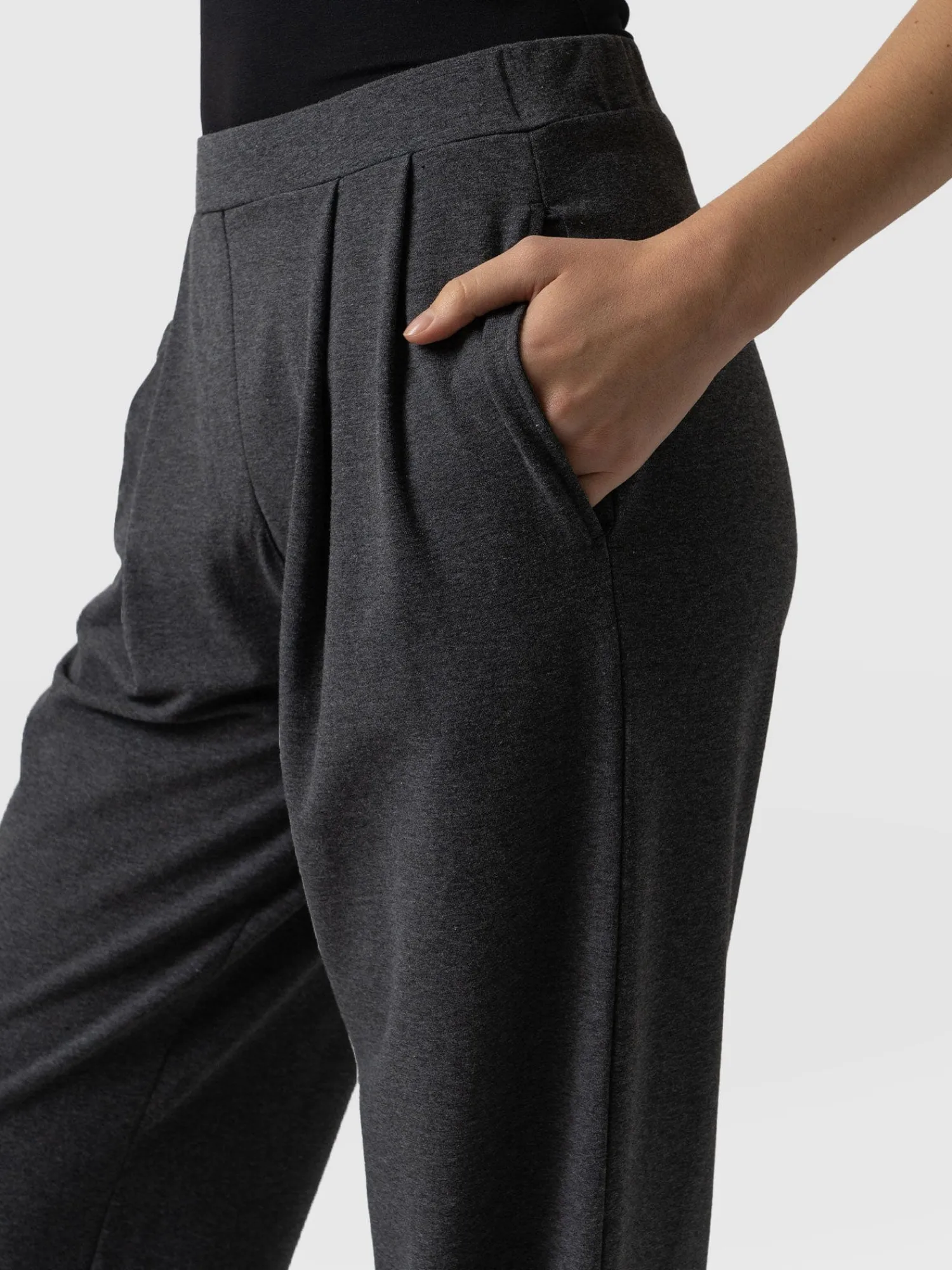 New Saint and Sofia Camden Wide Leg Pant - Charcoal