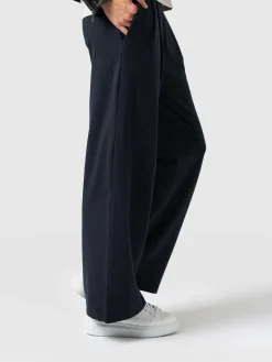 Discount Saint and Sofia Camden Wide Leg Pant - Navy