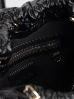 Hot Saint and Sofia Camilla Drawstring Tote Bag - Black