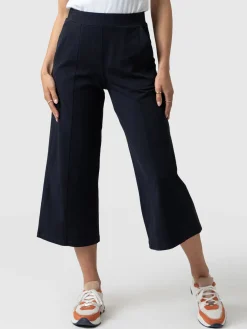Outlet Saint and Sofia Cara Wide Leg Culotte - Navy