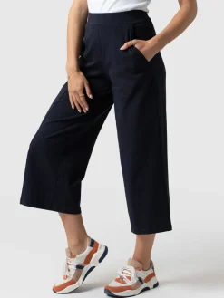 Outlet Saint and Sofia Cara Wide Leg Culotte - Navy