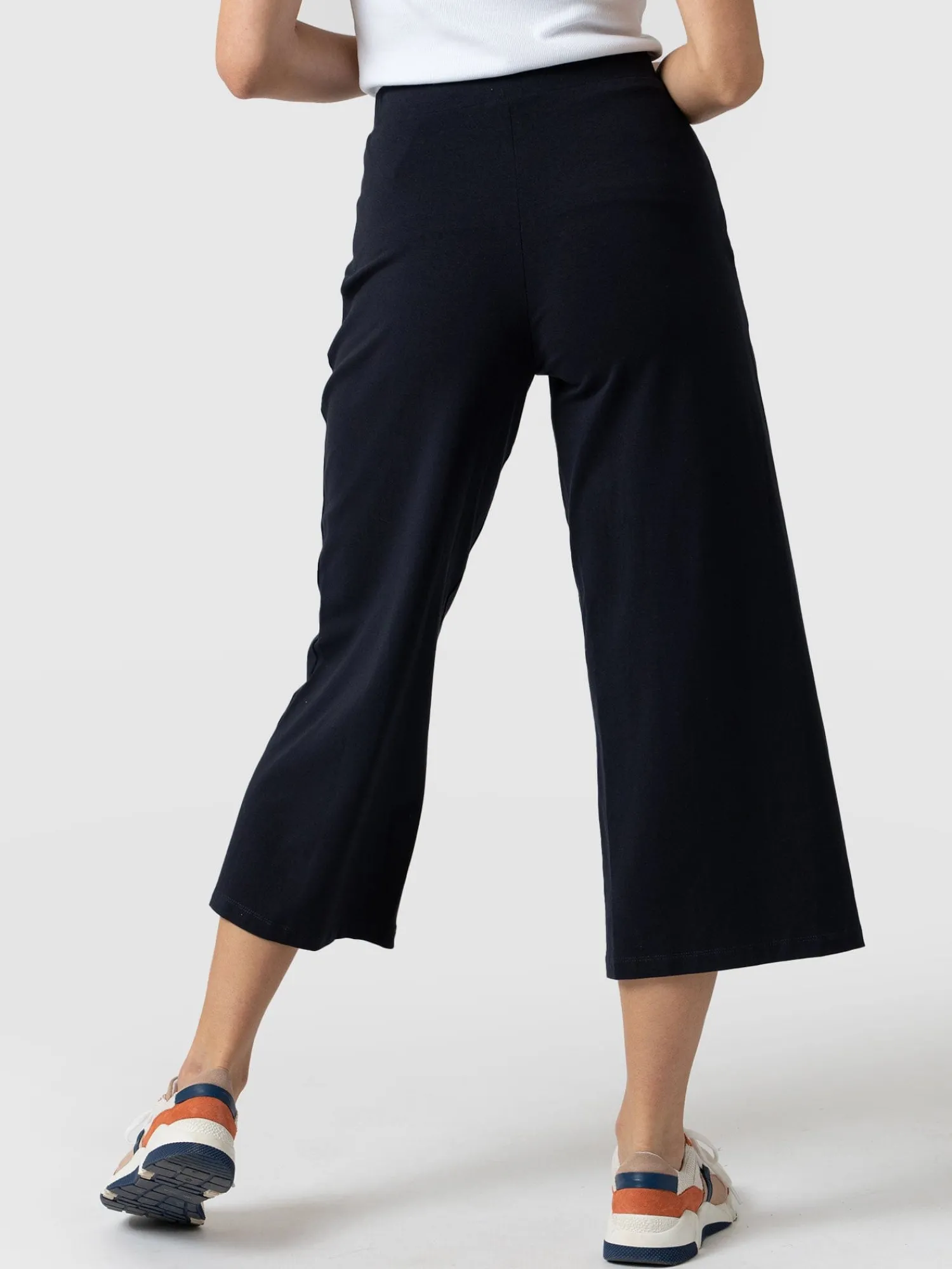 Outlet Saint and Sofia Cara Wide Leg Culotte - Navy