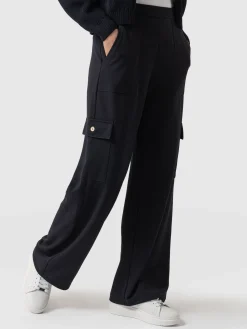 Fashion Saint and Sofia Cargo Chelsea Wide Leg Pant - Navy