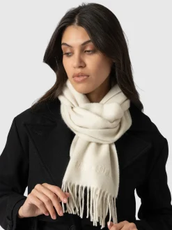 Best Saint and Sofia Cashmere Scarf - Cream