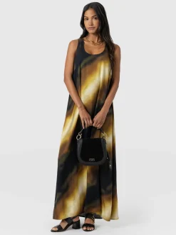 Online Saint and Sofia Celeste Maxi Dress - Yellow Gradient