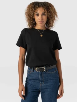 Best Saint and Sofia Chelsea Crew Neck Tee - Black