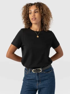 Best Saint and Sofia Chelsea Crew Neck Tee - Black