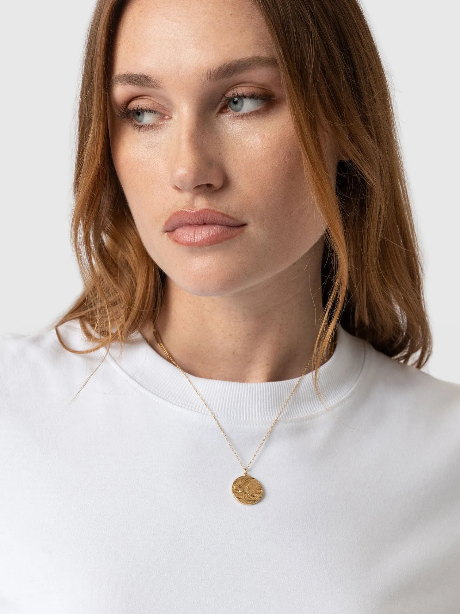 New Saint and Sofia Chelsea Crew Neck Tee - White