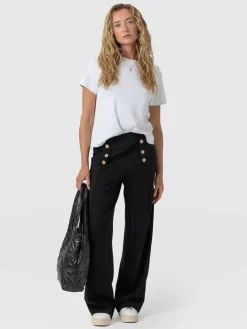Online Saint and Sofia Chelsea Pant - Black Jersey