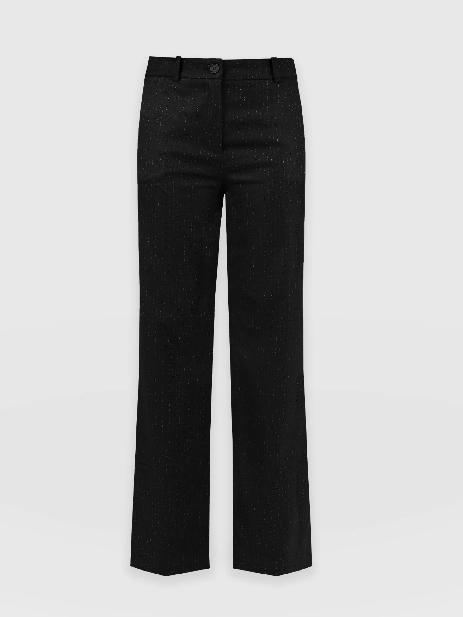Discount Saint and Sofia Chester Straight Leg Pant - Black Pinstripe