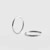 Sale Saint and Sofia Classic Hoop Earrings - Silver