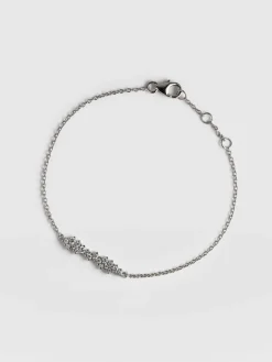 Sale Saint and Sofia Constellation Cluster Bar Bracelet - Silver