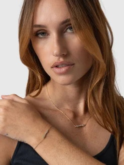 Sale Saint and Sofia Constellation Cluster Bar Bracelet - Gold