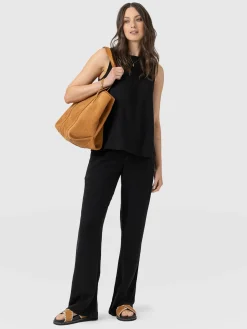 Outlet Saint and Sofia Corinne Linen Pant - Black