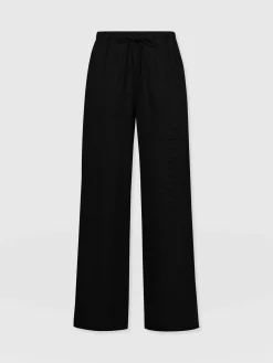 Outlet Saint and Sofia Corinne Linen Pant - Black