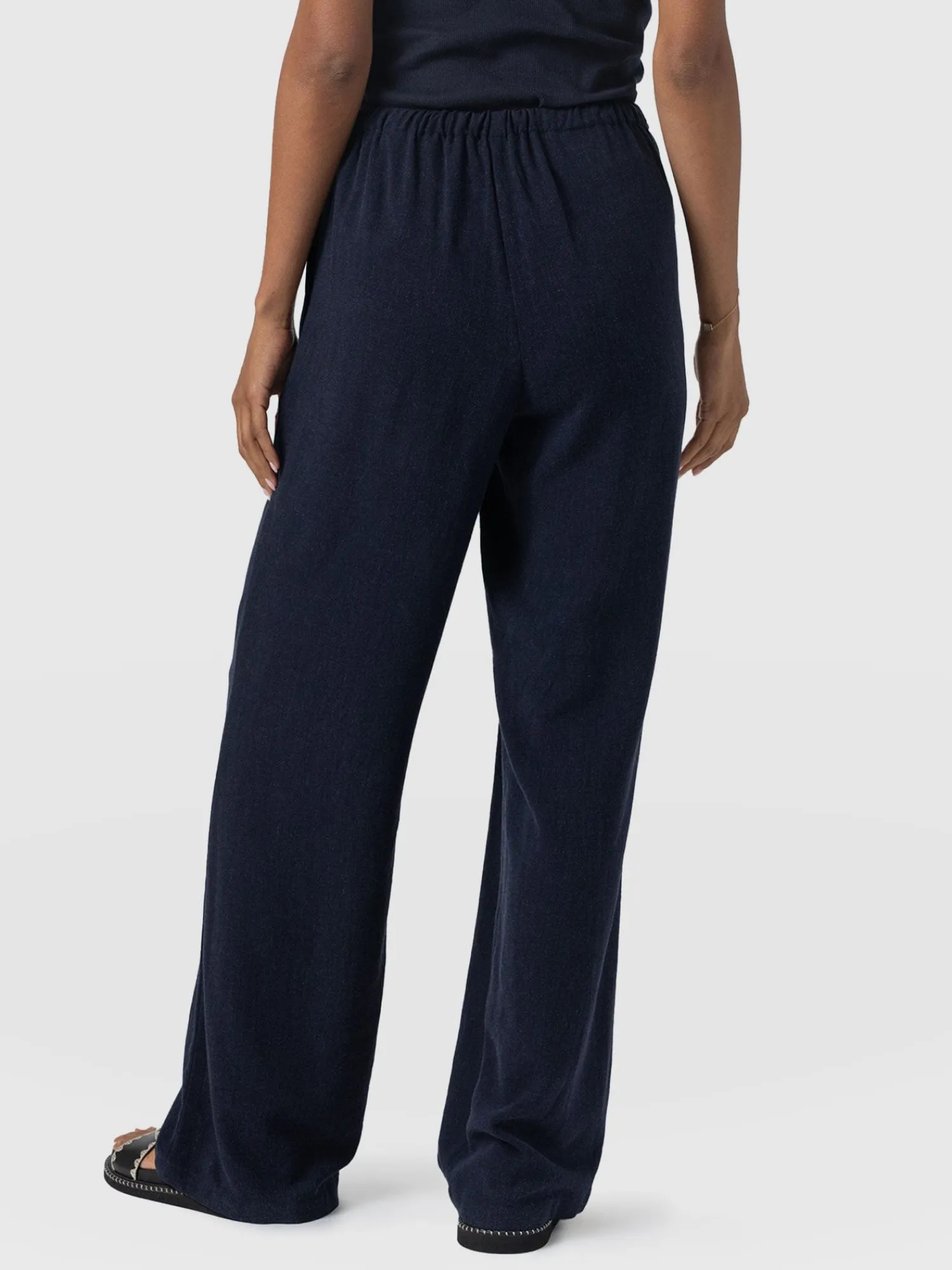 Hot Saint and Sofia Corinne Linen Pant - Navy