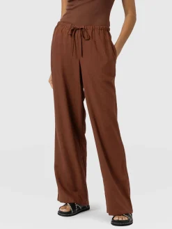 Hot Saint and Sofia Corinne Linen Pant - Russet Brown