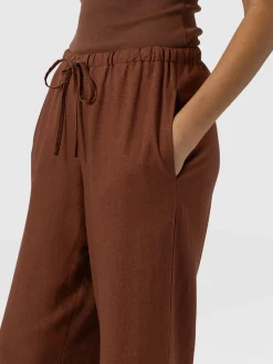 Hot Saint and Sofia Corinne Linen Pant - Russet Brown