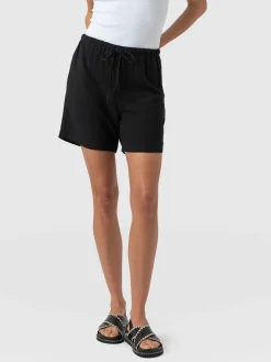 Clearance Saint and Sofia Corinne Linen Short - Black