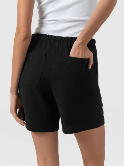 Clearance Saint and Sofia Corinne Linen Short - Black