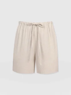Hot Saint and Sofia Corinne Linen Short - Oatmeal