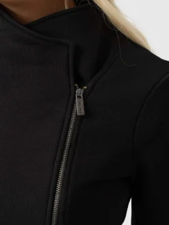 Clearance Saint and Sofia Cotton Biker Jacket - Black