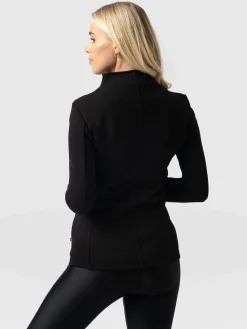 Clearance Saint and Sofia Cotton Biker Jacket - Black